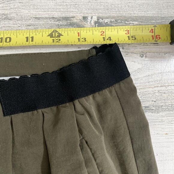 Barney’s‎ New York Army Green & Black Joggers Zipper Back Pocket pants Size 2 - Picture 5 of 11